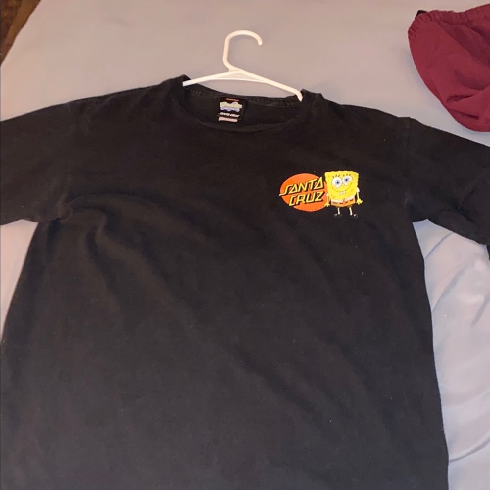 santa cruz x spongebob shirt